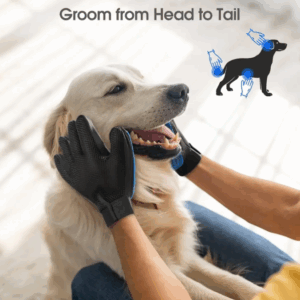 Pet Grooming Gloves Cat Brushes for Gentle Shedding Efficient Pets Hair Remover Mittens - Dog Washing Gloves Cats & Horses